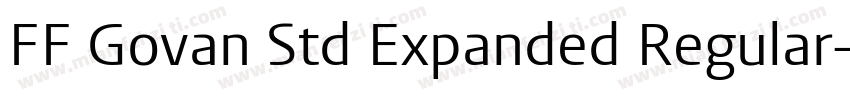 FF Govan Std Expanded Regular字体转换
